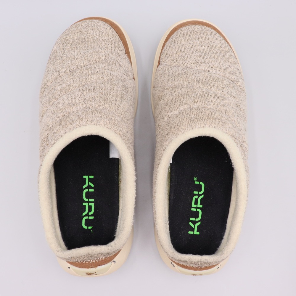 KURU Draft 2 Womens 9.5M Oatmeal Sand Quilted Orthopedic Arch Support Slippers - Picture 7 of 8